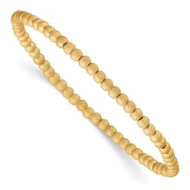 14K Gold Filled Stardust 3.0mm 6.5in Stretch Bracelet