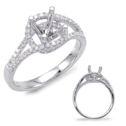 14K WHITE GOLD 0.35 ctw. DIAMOND ENGAGEMENT RING