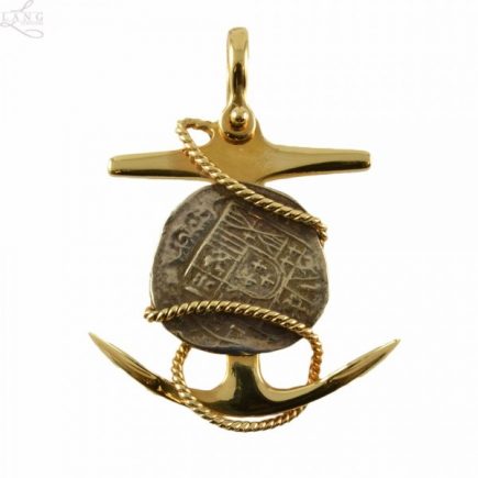 Atocha 1 3/4" Replica Coin Anchor Pendant