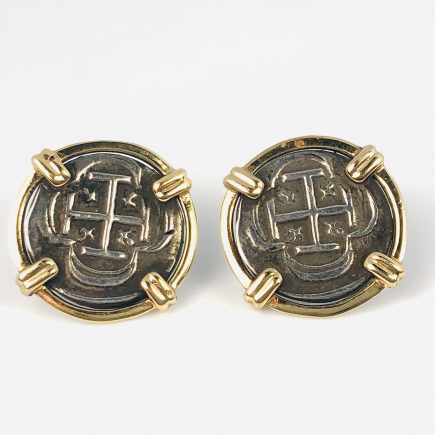 Atocha 1/2" Replica Coin Stud Earrings