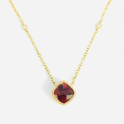 Garnet and Diamond Necklace