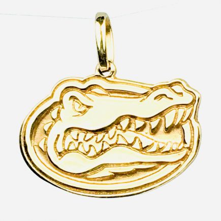 Gold Gator Head Pendant