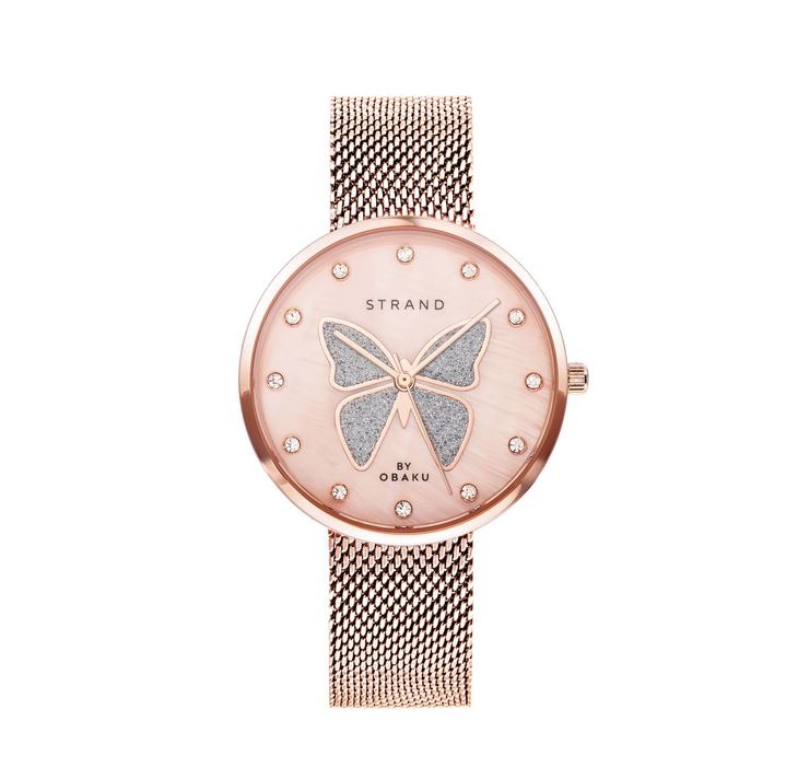 Strand Roses Watch by Obaku - Nelson Coleman Jewelers