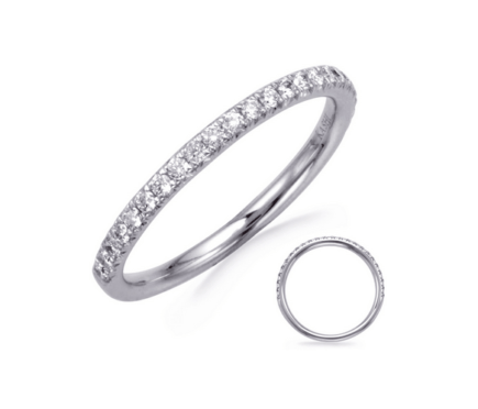 14K WHITE GOLD S. KASHI 0.32 ctw DIAMOND WEDDING BAND