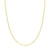 14 Karat Yellow 16" Paper Clip Chain - Image 2