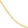 14k Paper Clip Split Chain Necklace 2.5mm - Image 4