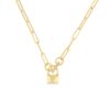 14k Baby Push-lock charm with Diamonds - Image 2