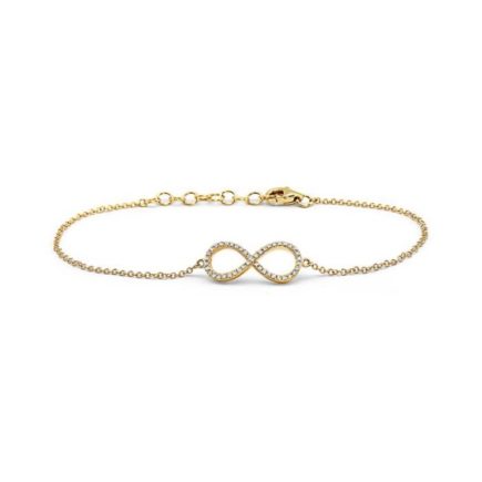 14ky Diamond Infinity Bracelet