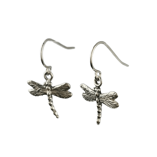 Silver dragonfly earrings, dragonfly jewelry, gift for women,  hypoallergenic earrings, statement earrings, dragonfly gift, insect  earrings mothers day gift for women : : Handmade Products