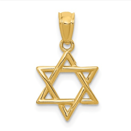 14KY Star of David Pendant