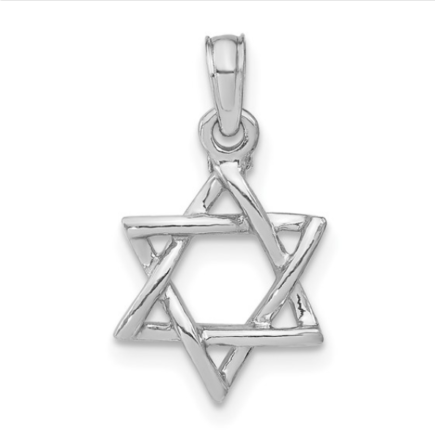 14KW Star of David Pendant