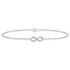 Leslie's 14K White Gold Polished Infinity Anklet - Image 3