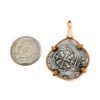 1 1/4" Atocha Replica Coin with Twisted Wire Frame - Image 2