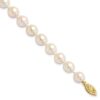 14KY 7-8mm White Round Akoya Saltwater Cultured Pearl 7 inch Bracelet - Image 3