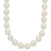 14KY 7-8mm White Round Akoya Saltwater Cultured Pearl 18 inch Necklace - Image 3