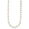 14KY 7-8mm White Round Akoya Saltwater Cultured Pearl 18 inch Necklace - Image 2