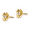 14KY Madi K Flower 2.5mm CZ Post Earrings - Image 2