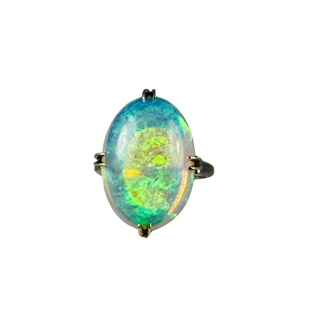 Platinum Opal Ring