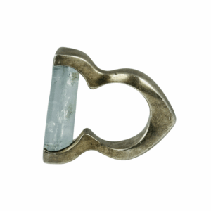 Aquamarine and Sterling Silver Ring - Image 3