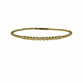 14KY Diamond Flex Bangle