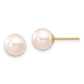 14KY 8mm Akoya Pearl Earrings